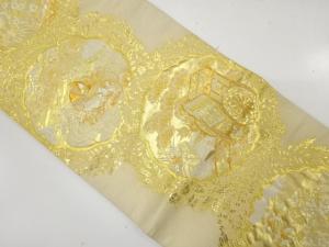 鏡裏源氏模様織り出し　袋帯